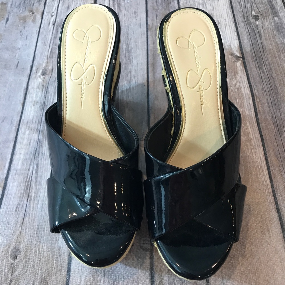 (SOLD)Jessica Simpson Noroh Wedge Heels Size 7 1/2 - Picture 4 of 6